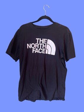 The North Face Logo T-Shirt Black | Outdoor Streetwear Tee Size Medium